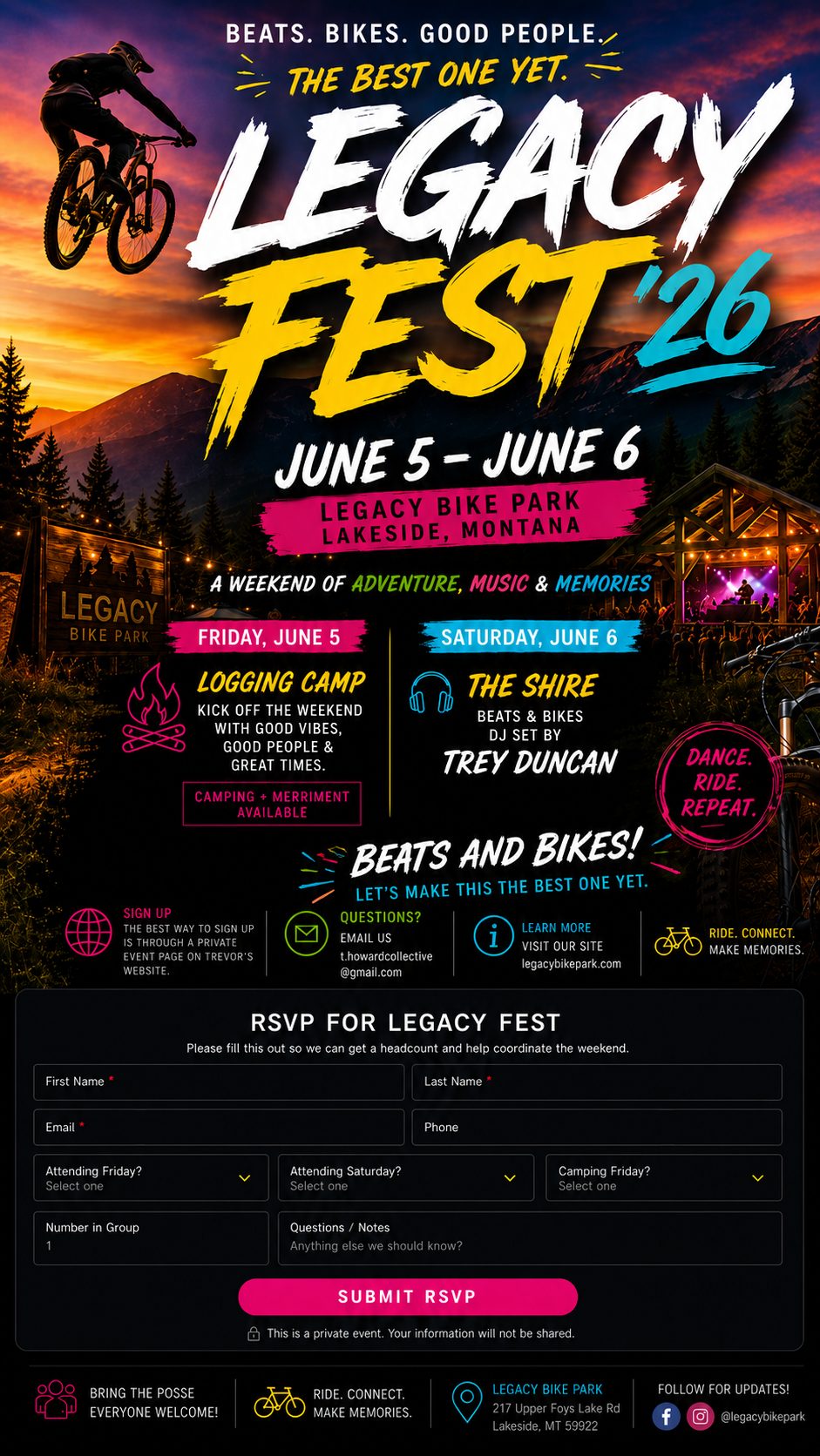 Legacy Fest June 5 and June 6